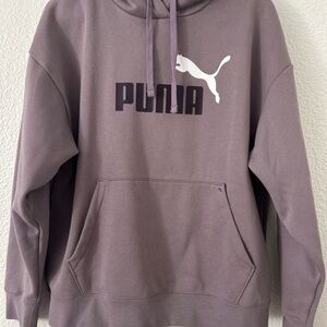 PUMA Womenz Hoodie - Dusty Purple Logo Pullover